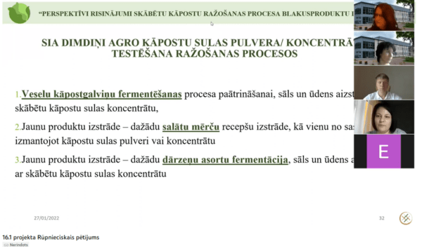 Rūpnieciskais pētījums – bioloģisko un konvencionālo kāpostu ražošana un pārstrāde (VIDEO)