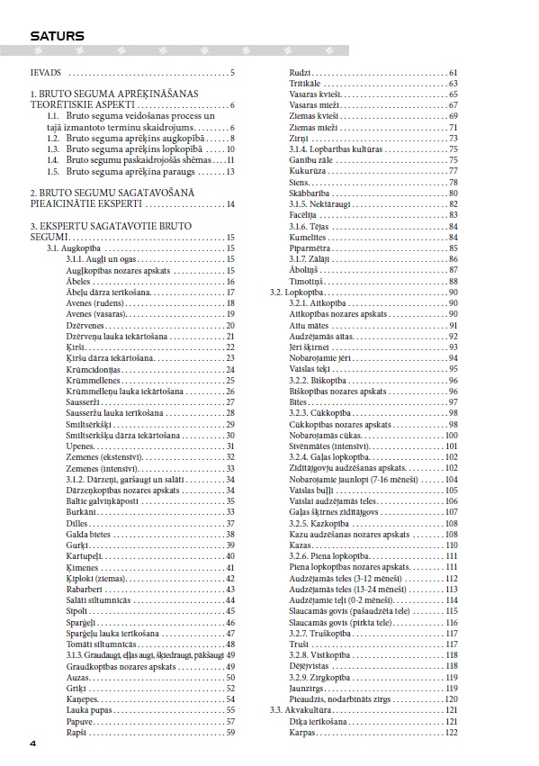 Lauksaimniecības bruto segumu aprēķini par 2019.gadu (DIGITĀLS)