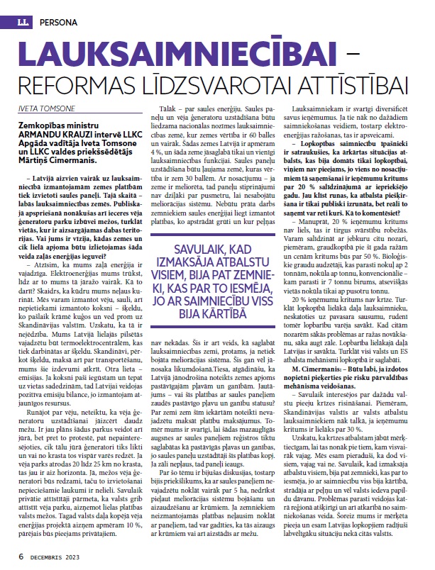 Latvijas Lopkopis (Decembris 2023) IZDOTS