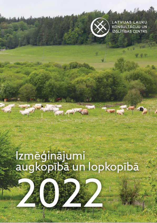 Izmēģinājumi augkopībā un lopkopībā 2022 (DIGITĀLS)