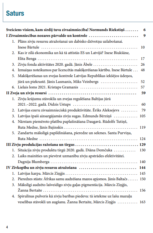 Latvijas zivsaimniecības gadagrāmata 2021 (IZDOTS)