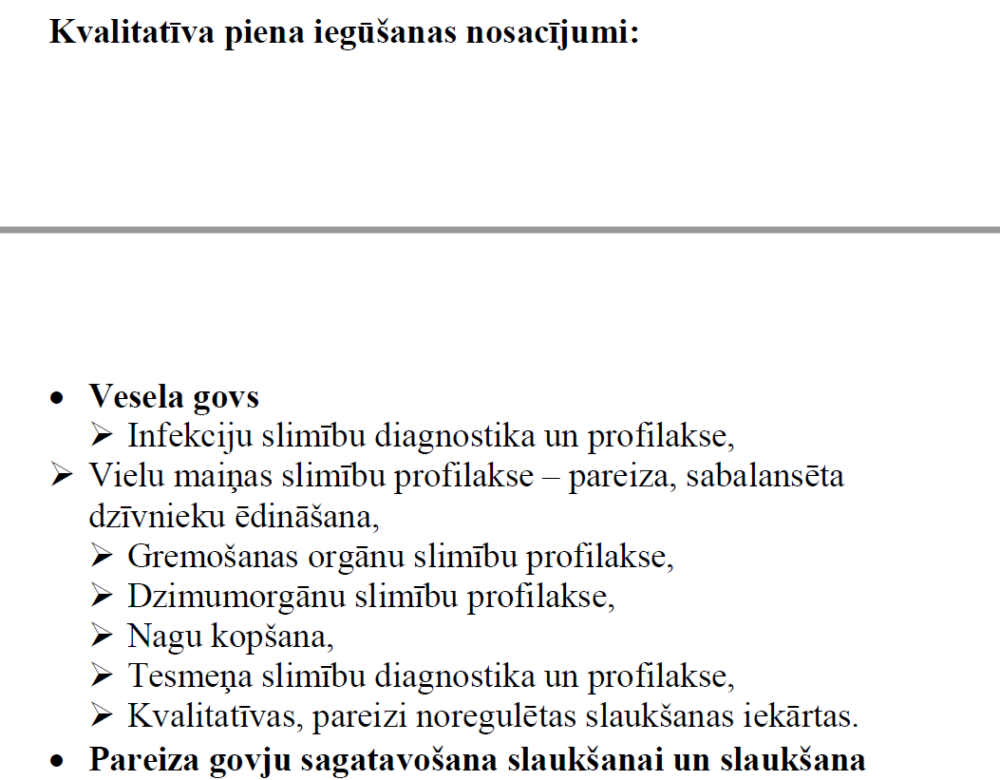 Daži vārdi par piena kvalitāti