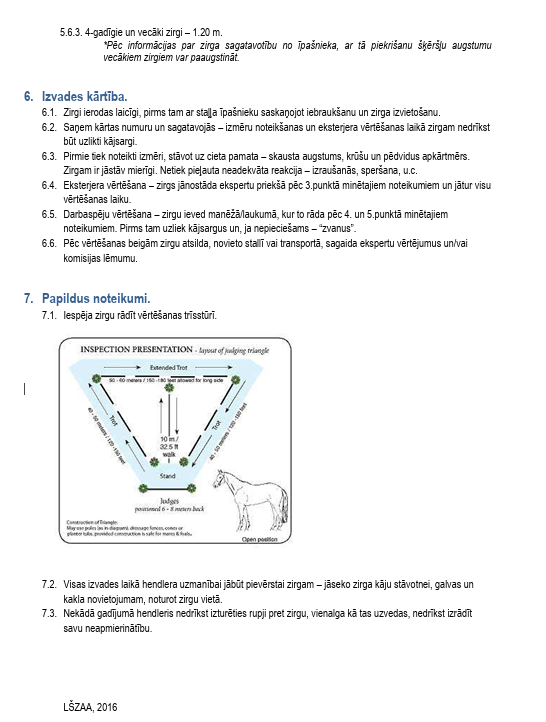 Zirgu izvades noteikumi