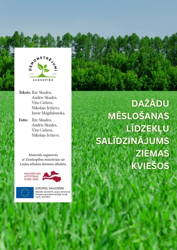 Dažādu mēslošanas līdzekļu salīdzinājums ziemas kviešos 2021