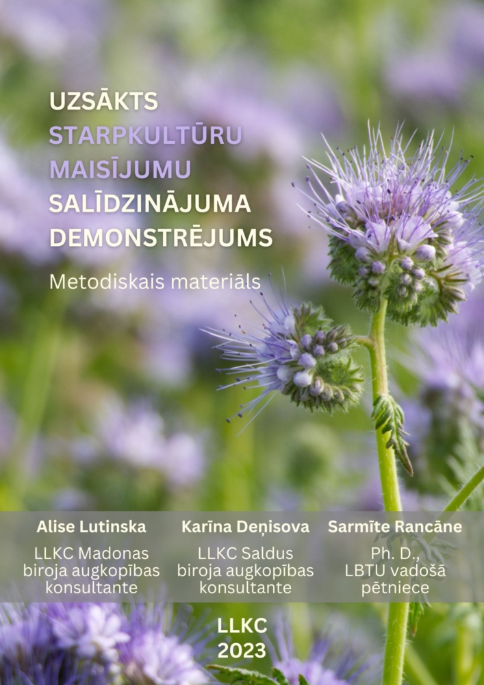 Uzsākts starpkultūru maisījumu salīdzinājuma demonstrējums 2023