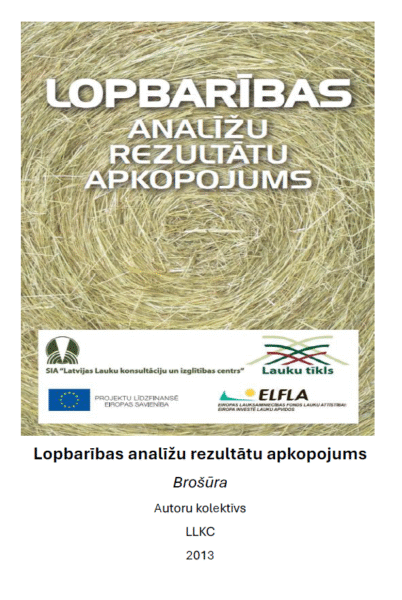 Lopbarības analīžu rezultātu apkopojums