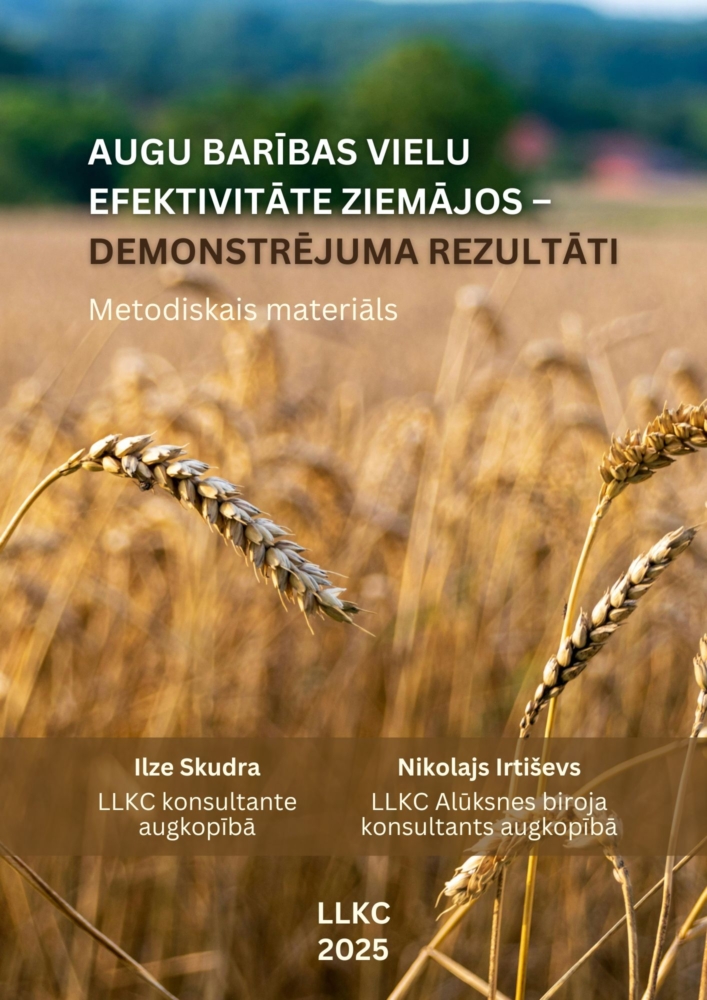 Augu barības vielu izmantošanas efektivitātes palielināšana ziemājos – demonstrējuma rezultāti 2025