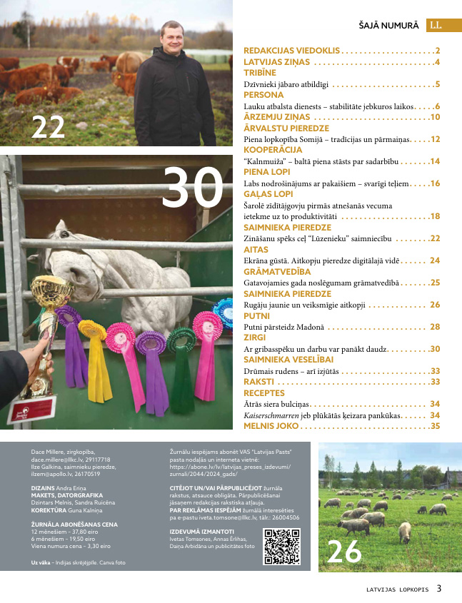 Latvijas Lopkopis (Novembris 2025) DIGITĀLS