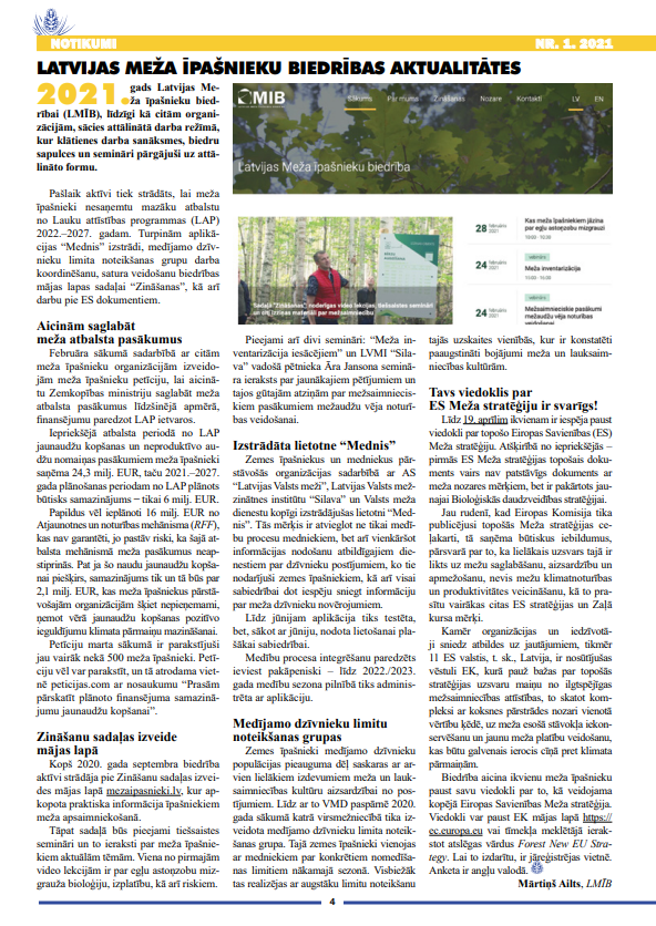 Čiekurs 2021. Pavasaris