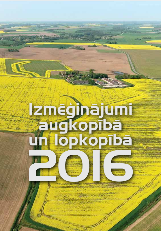 Izmēģinājumi augkopībā un lopkopībā 2016 (DIGITĀLS)