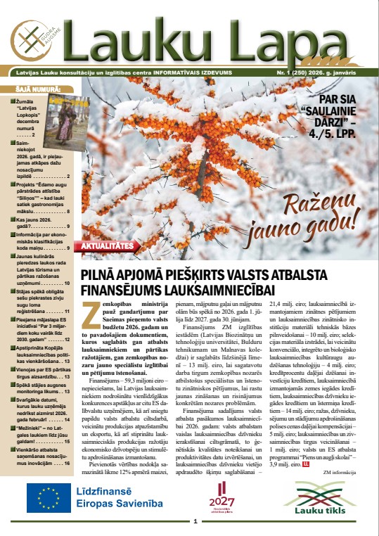 Lauku Lapa Nr. 1 (250) 2026