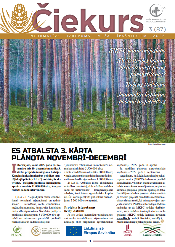 Čiekurs 2025. Rudens