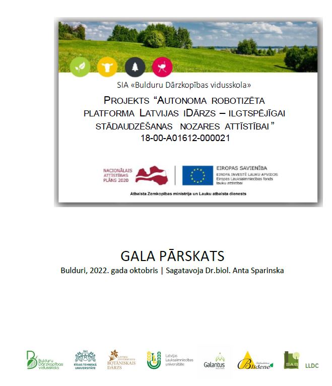 Autonoma robotizēta platforma Latvijas iDārzs – ilgtspējīgai stādaudzēšanas nozares attīstībai