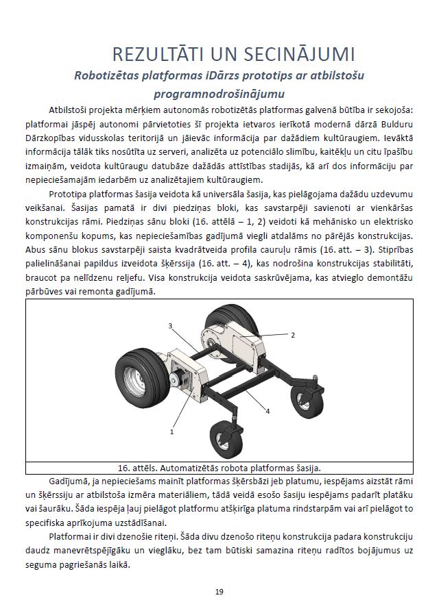 Autonoma robotizēta platforma Latvijas iDārzs – ilgtspējīgai stādaudzēšanas nozares attīstībai