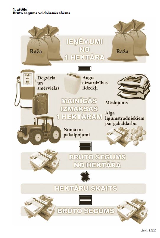 Lauksaimniecības bruto segumu aprēķini par 2025. gadu (DIGITĀLS)