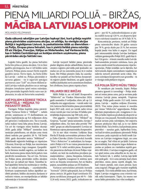 Latvijas Lopkopis (Augusts 2026) DIGITĀLS
